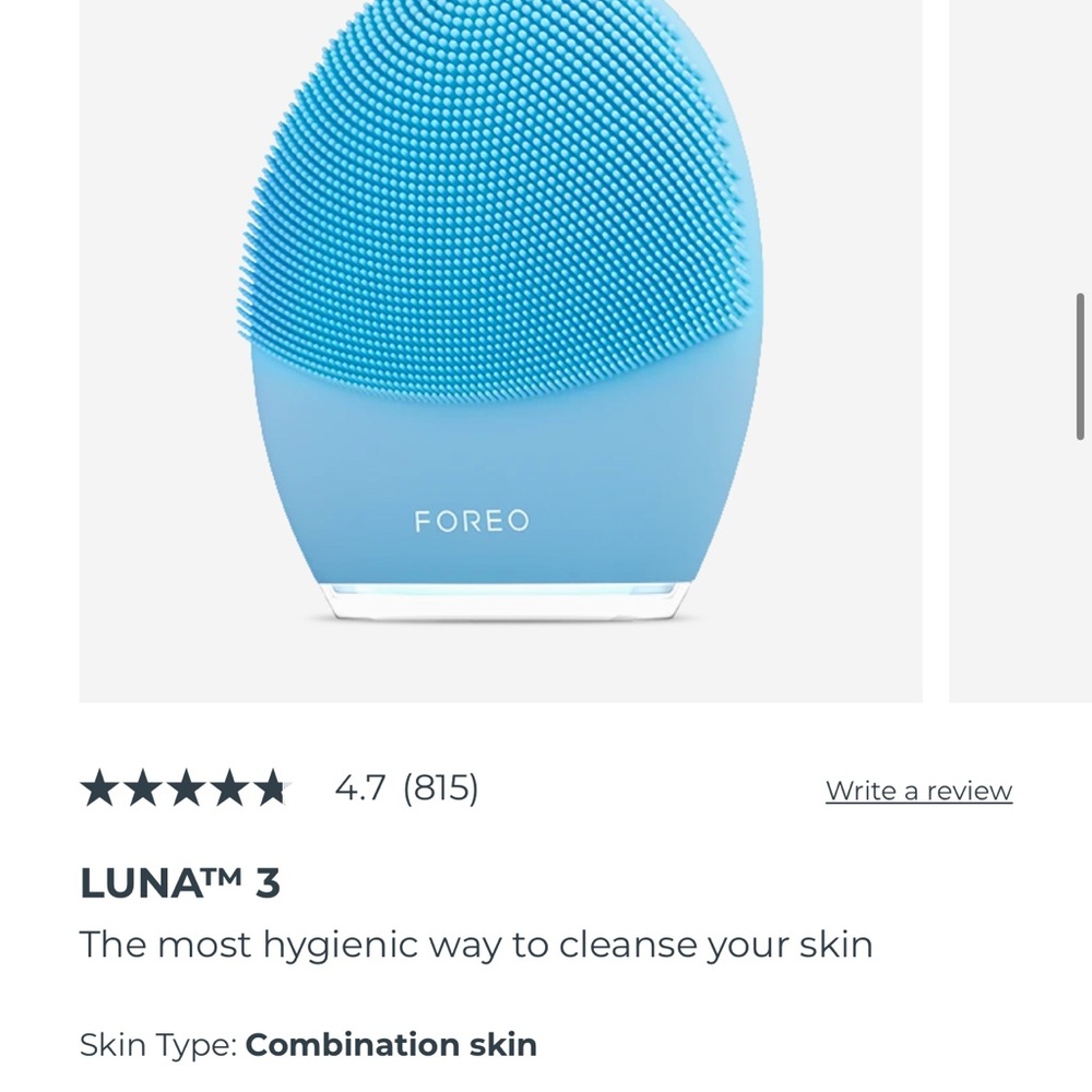 FOREO LUNA™ 3 Combination Skin in Sky Blue